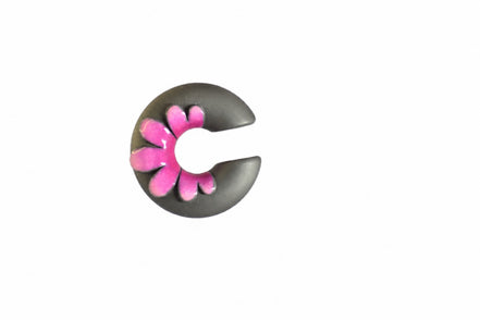 Ear Cuff  - TeeCuff DONUT FLORA Sfumato Rosa Fucsia