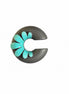 Ear Cuff  - TeeCuff DONUT FLORA Sfumato Verde Acqua