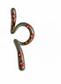 Ear Cuff - TeeCuff SETA Fiori Rosso Amaranto