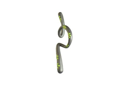 Ear Cuff - TeeCuff SETA Fiori Verde Acido